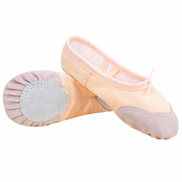 バレエ シューズ 子供-大人ok バレエシューズ ダンスシューズ キッズ ジュニア バレエ 靴 布製 牛革底バレエ シューズ 子供-大人ok バレキッズ 靴 ダンスシューズ 豊富サイズ: 24(内寸1