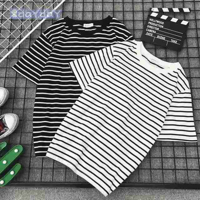 半袖Tシャツ ボーダー柄 レディース Tシャツ 夏 カットソー クルーネック ゆったりTシャツ 縞柄 マリンセーラー サマーTシャツ ラウンドネックレディース用のTシャツが新入荷半袖仕様に程良いゆとり