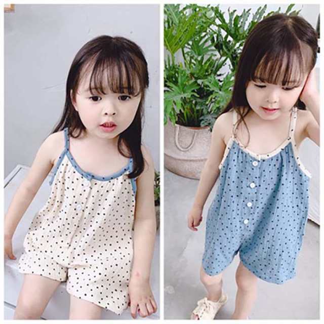 星プリントサロペット オールインワン つなぎ ボトムス パンツ サロペット 星 ショートパンツ キッズ 男の子 女の子 80-130 子供服 子供 こども 21 ライトベージュ ブルー星プリントサロペ