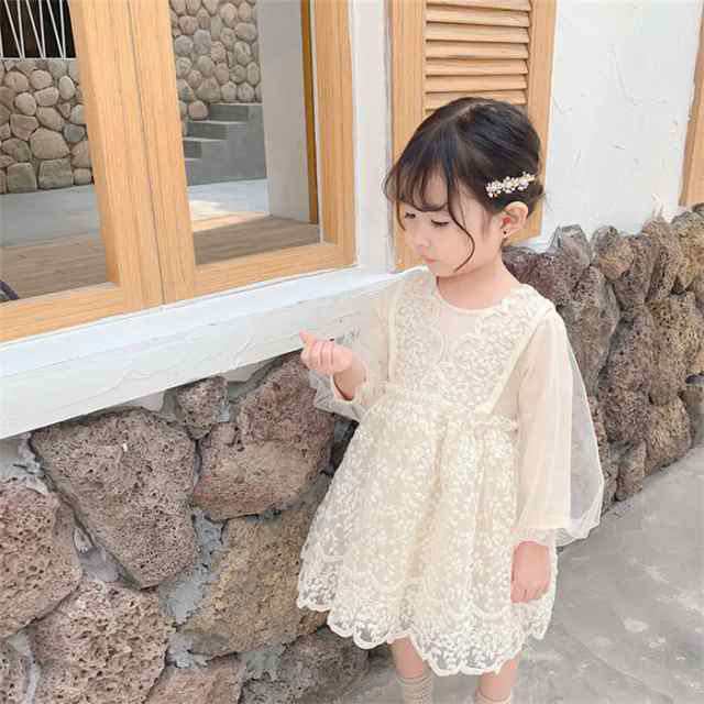 商品名：ワンピース 女の子 ドレス 子供 キッズ フォーマルドレス ボートネック 長袖 可愛いファッション ワンピ 春秋 ピアノ発表会 七五三 チュール 結婚式 演奏会 発表会 卒業式 卒園式 発表会